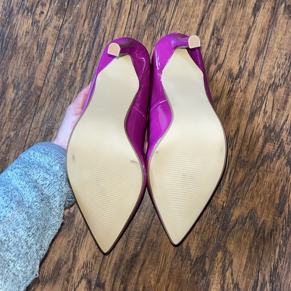 NWT 👠 EXPRESS PINK POINTED-TOE HEELS SIZE 7 - Picture 5 of 5